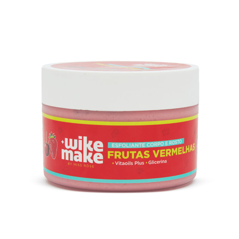 Esfoliante Corporal Frutas Vermelhas Wike Make by Miss Rôse 250g