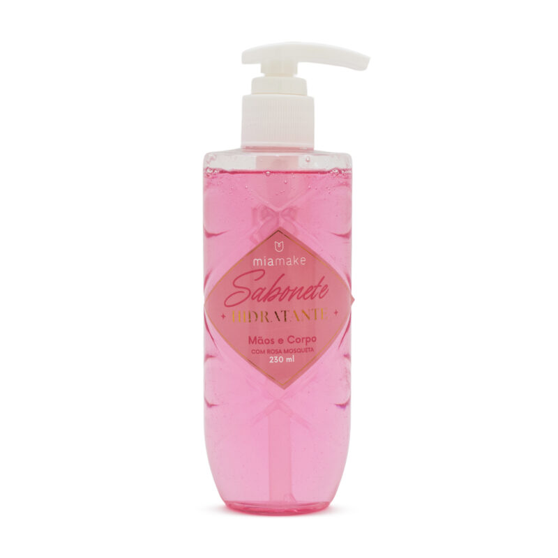 Sabonete Líquido Hidratante com Rosa Mosqueta Mia Make 230ml